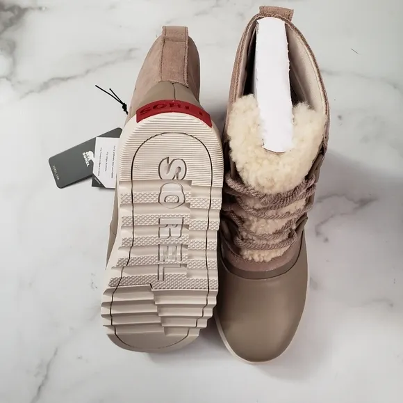SOREL Joan Of Arctic Waterproof Snow     Boots Size 6.5 Taupe Winter