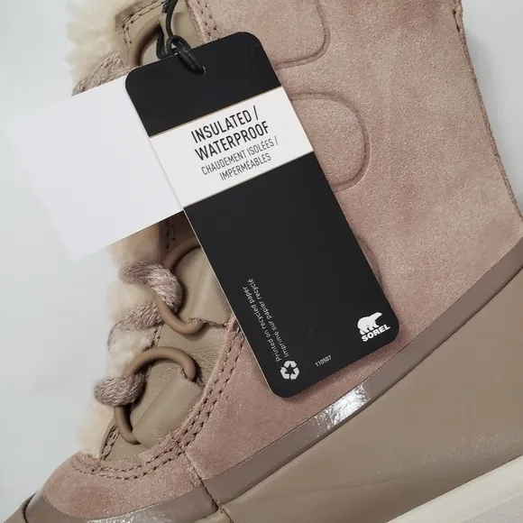 SOREL Joan Of Arctic Waterproof Snow     Boots Size 6.5 Taupe Winter