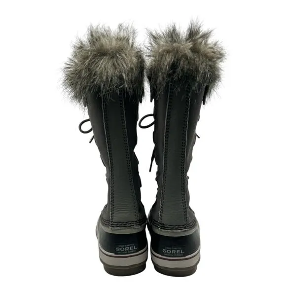 Sorel Joan of Arctic Women’s Size 7 Waterproof Tall Lace-up Snow Boots in Gray