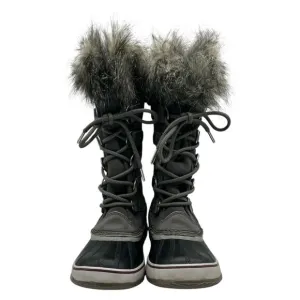 Sorel Joan of Arctic Women’s Size 7 Waterproof Tall Lace-up Snow Boots in Gray