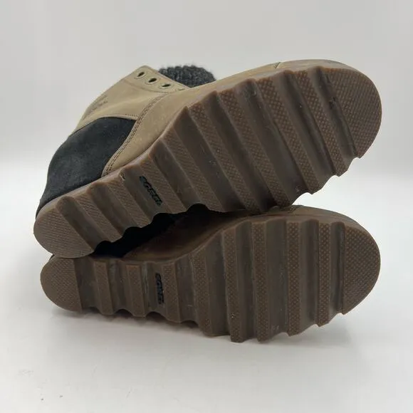 Sorel Joanie Sweater Wedge Ankle Bootie Leather Boots Waterproofr