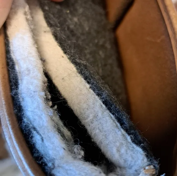 Sorel Kaufman Ice Pac Brown Leather Winter Snow Boots Wool Liner Canada Size 10