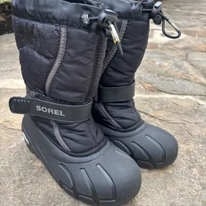 Sorel Kids Black Winter Boots Size 3