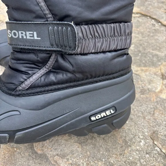Sorel Kids Black Winter Boots Size 3