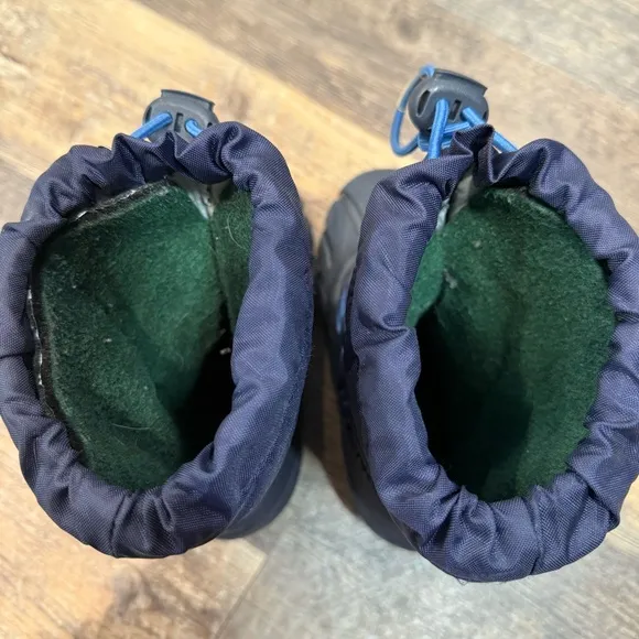 Sorel Kids Navy FlurryWaterproof Insulated Snow Boot Size 11