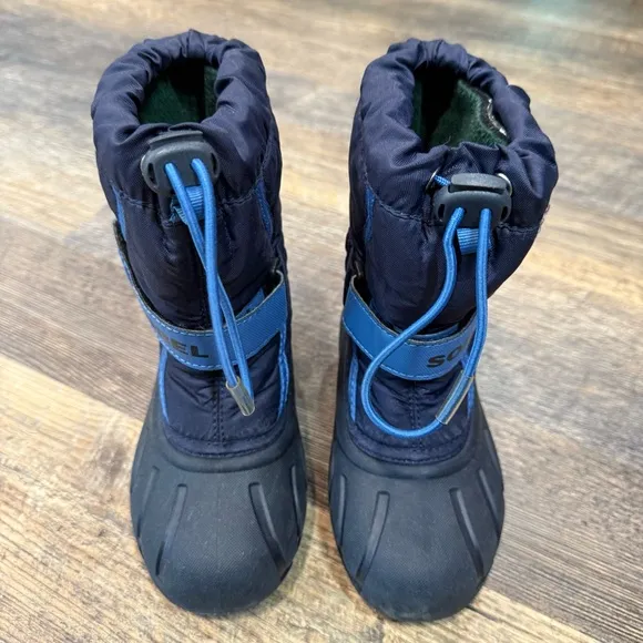 Sorel Kids Navy FlurryWaterproof Insulated Snow Boot Size 11