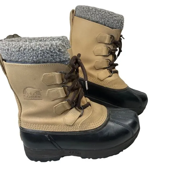 Sorel Leather Kananaskis insulated Snow Boots Lace Up Women’s 6 EU 37 Like New