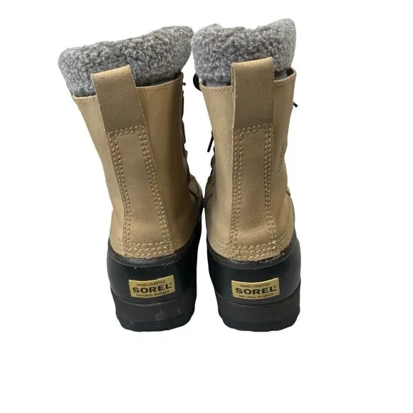 Sorel Leather Kananaskis insulated Snow Boots Lace Up Women’s 6 EU 37 Like New