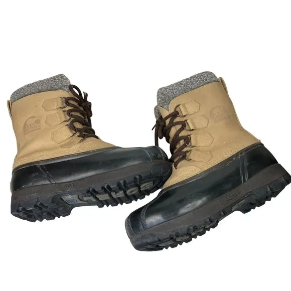 Sorel Leather Kananaskis insulated Snow Boots Lace Up Women’s 6 EU 37 Like New