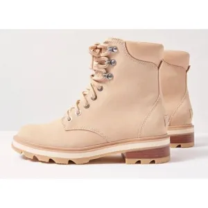 Sorel Lennox Lace Boot Womens 7 Camel Tan Suede‎ Ankle Bootie New