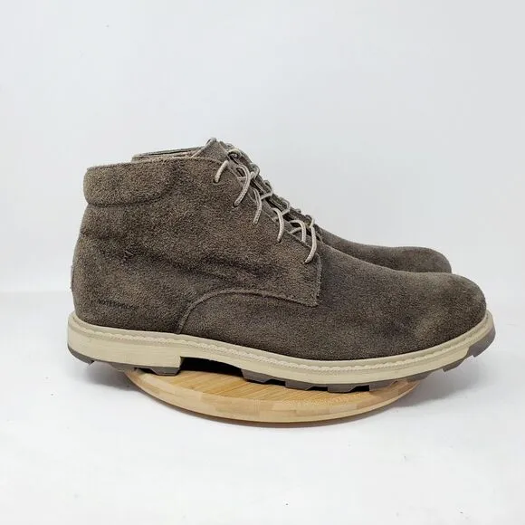 Sorel Madson II Boots Mens 11 Brown Suede Waterproof Lace Up Chukka Ankle Shoes
