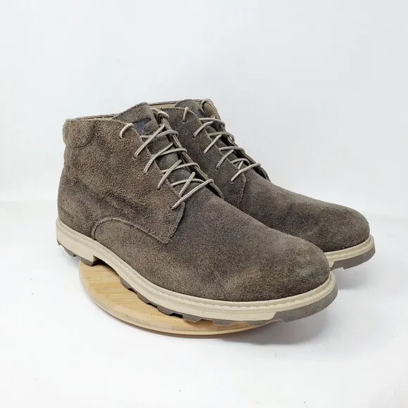 Sorel Madson II Boots Mens 11 Brown Suede Waterproof Lace Up Chukka Ankle Shoes