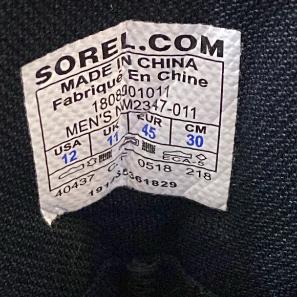 Sorel Madson Men Boots Size 12 US