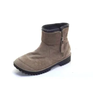 SOREL meadow side zip ankle boots waterproof suede womens winter shoes sz 6