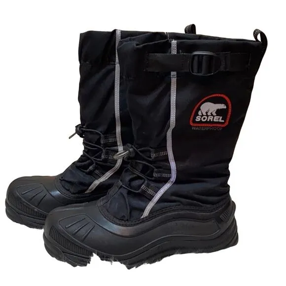 Sorel Men's Black Alpha Pac XT Winter Boots Size 8