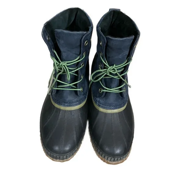 Sorel Men’s Cheyanne Blue Leather Lace Up Waterproof Boots- Size‎ 12