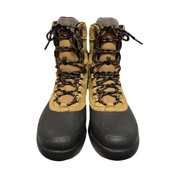 Sorel Mens Size 11 Paxson Tall Waterproof Leather Utility Outdoor Boot Tan Black