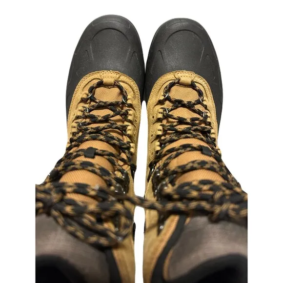 Sorel Mens Size 11 Paxson Tall Waterproof Leather Utility Outdoor Boot Tan Black