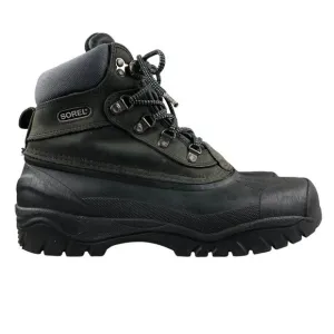 Sorel Men's Size 9M Black Lace-Up Closed Toe Waterproof Outdoor Hiking Booots
