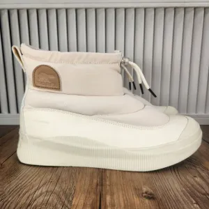Sorel Out N About IV Puffy Womens Sz 10 Cream Winter Fashion Ankle Booties Boots