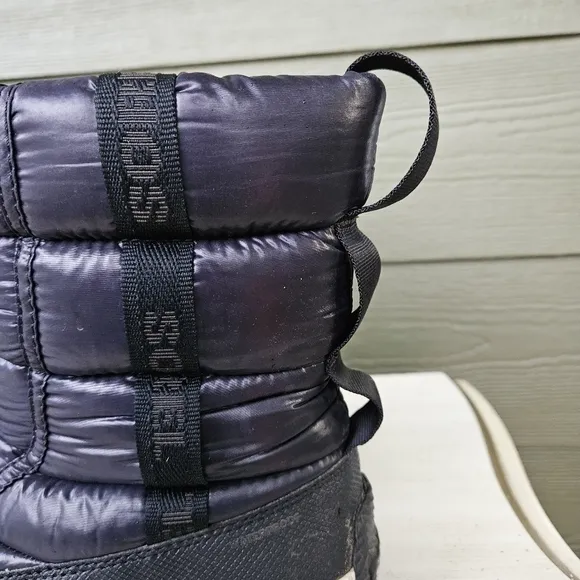 SOREL Out’ N About Puffy Mid WATERPROOF Blue Black boots USA size 7.5 EU 38.5
