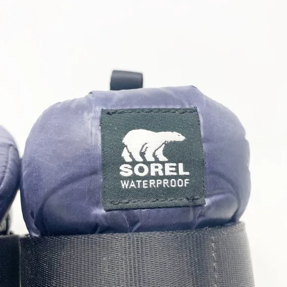 SOREL Out N About Puffy NL3401 Navy Blue Snow Boots Women’s Size 9.5