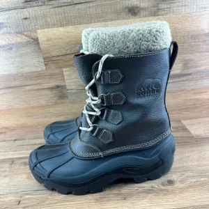 Sorel Size 8 Boots   Alaska Brown Leather  Insulated Waterproof LM1157-2…