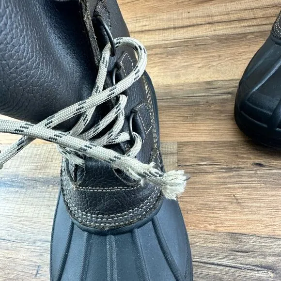 Sorel Size 8 Boots   Alaska Brown Leather  Insulated Waterproof LM1157-2…