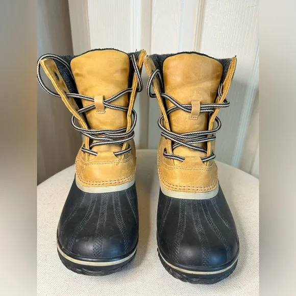 Sorel SLIMPACK II Lace Up Women's Winter Waterproof Duck Boots  ELK / BLACK