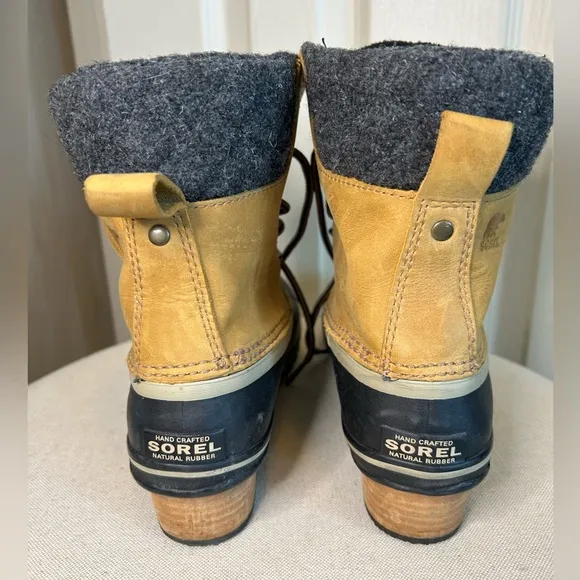 Sorel SLIMPACK II Lace Up Women's Winter Waterproof Duck Boots  ELK / BLACK