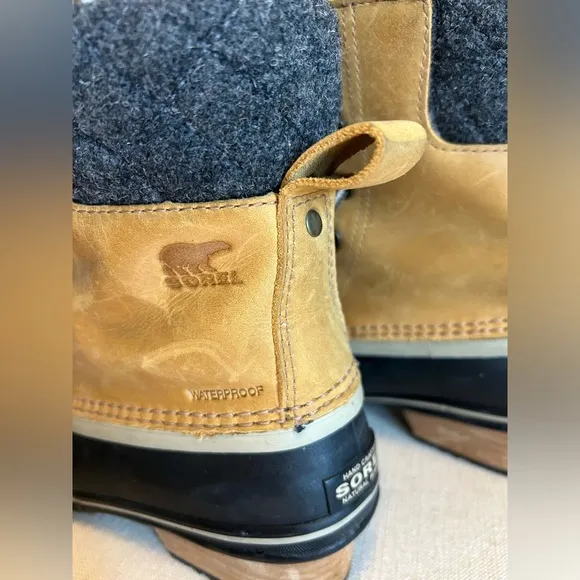 Sorel SLIMPACK II Lace Up Women's Winter Waterproof Duck Boots  ELK / BLACK