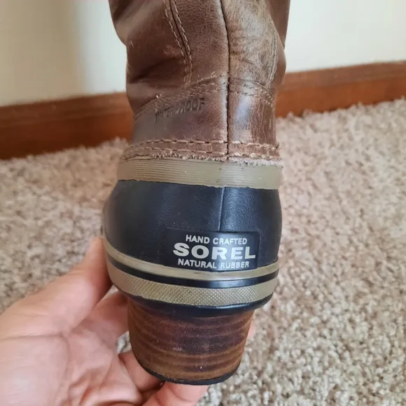 Sorel Slimpack II Waterproof Leather Equestrian Tall Riding Boots NL2321 Size 10