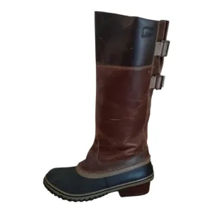 Sorel Slimpack II Waterproof Leather Equestrian Tall Riding Boots NL2321 Size 10