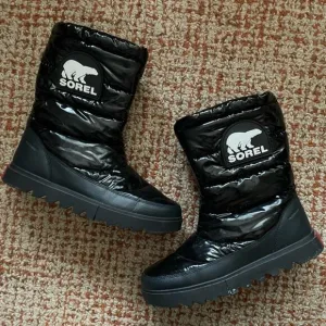 Sorel Sz 8 Joan of Arctic Next Lite Mid Puffy Waterproof Insulated Boots Black