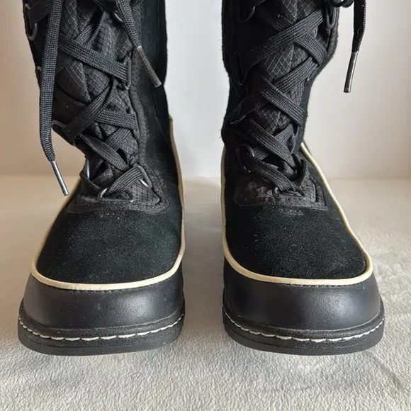 Sorel tall suede lace up boots