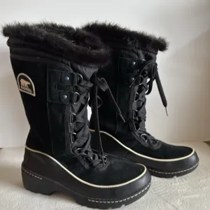 Sorel tall suede lace up boots