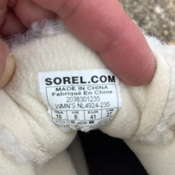Sorel Tan suede wedge winter lace up boot waterproof new
