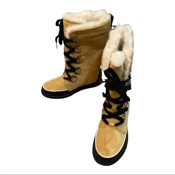 Sorel Tivoli IV Tall Faux Fur OutDry Waterproofe Suede Boots Size 6
