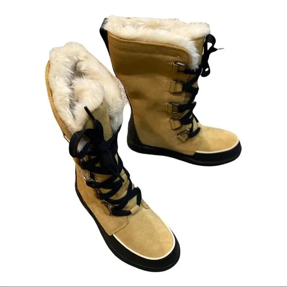 Sorel Tivoli IV Tall Faux Fur OutDry Waterproofe Suede Boots Size 6