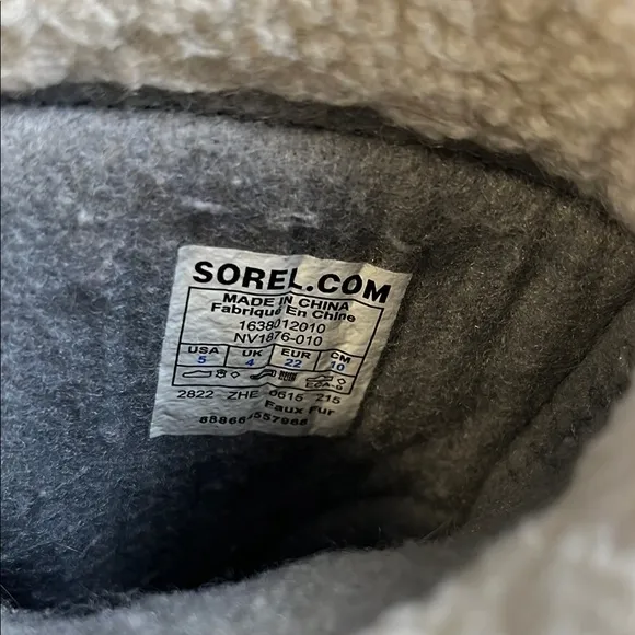 Sorel Toddler Black Fur Lined Winter Boots