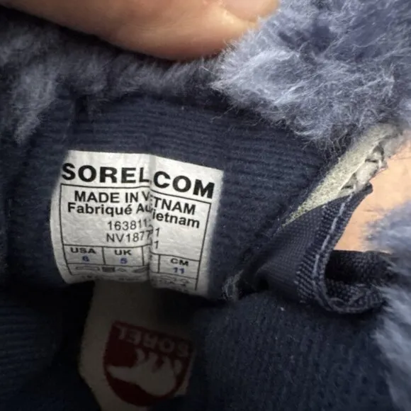 Sorel Toddler Insulated Snow Boots Black/ Blue Boys Size 6