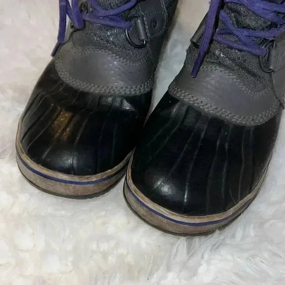 Sorel Tofino II Boots Women Size 8.5  NL2333-078 Gray Winter Faux Fur