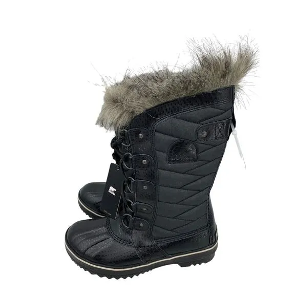 Sorel Tofino II Faux Fur Lined Waterproof Boots size 6.5 Black