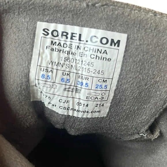 Sorel Toronto Boots Green Suede Lace Up Wedge Ankle Booties Waterproof Women 8.5