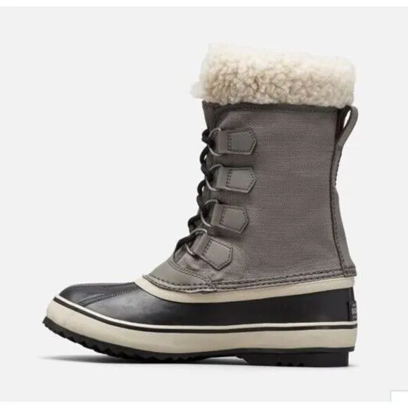 Sorel Winter Carnival Women's Waterproof Insulated Boots Size 5.5 Gray/Black NWB