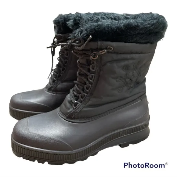 Sorel Winter Waterproof Snow Boots Black women size 8