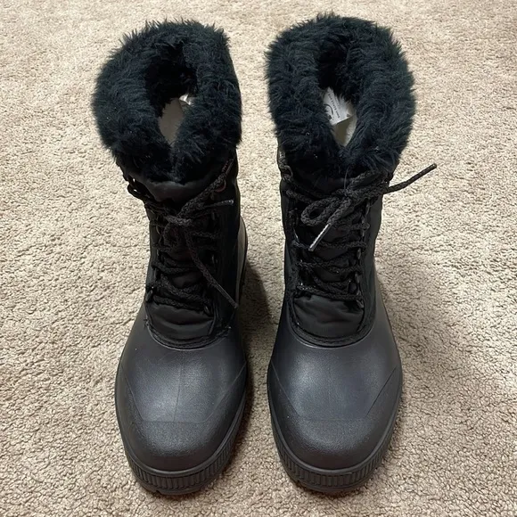 Sorel Winter Waterproof Snow Boots Black women size 8