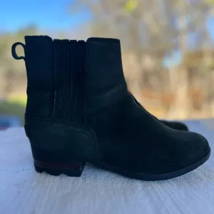 Sorel Women Leather Chelsea Boots Black 8.5