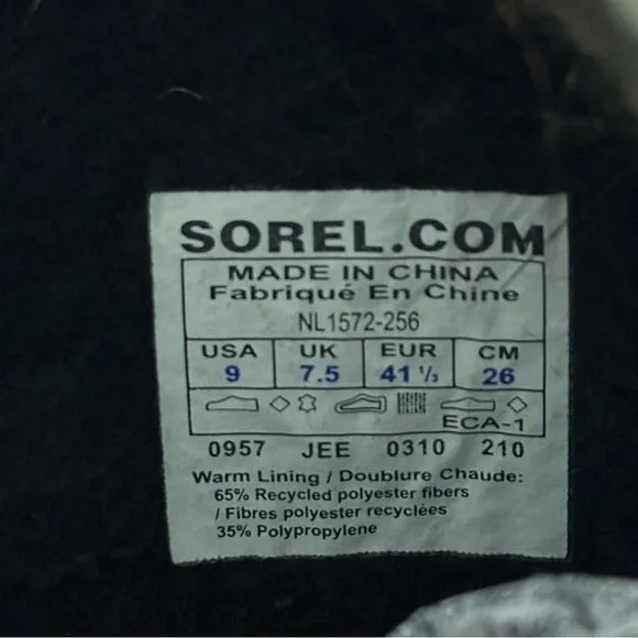 Sorel Women’s 9 Brown Tan Cate the Great Waterproof Tall Fur Snow Winter Boots