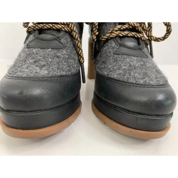 Sorel Womens Blake Heeled Lace-Up Winter Boots Size 7 EUC 8489 nonslip Booties